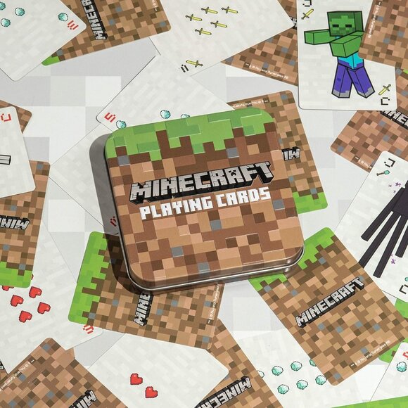 Minecraft Playing Cards - Standard Deck of Cards in Collector Travel Tin - Picture 1 of 7